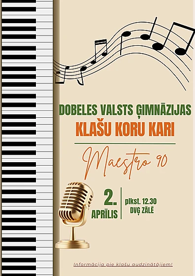 I Dobeles Valsts ģimnāzijas koru kari.