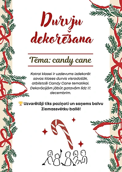 Tradicionālais Ziemassvētku durvju dekorēšanas konkurss