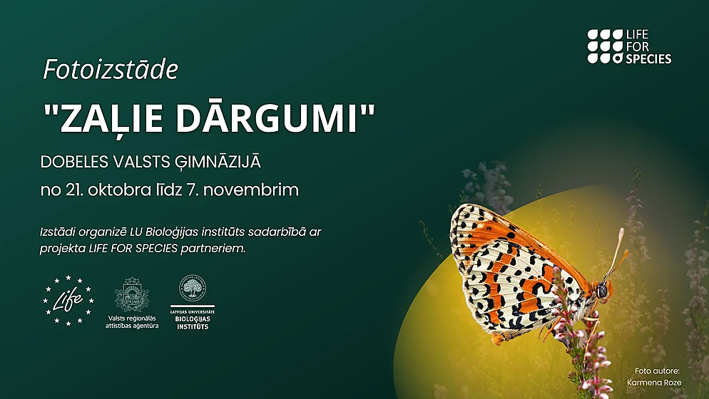 LIFE FOR SPECIES projekta fotoizstāde "Zaļie dārgumi"