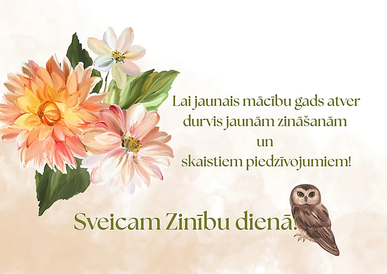 Sveicam Zinību dienā!